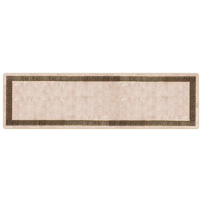 Runner Tappeto MARSA Nero 100 x 350 cm Poliestere e PVC | homemem39