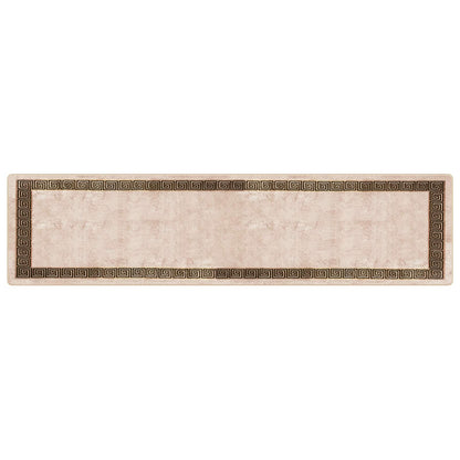 Runner Tappeto MARSA Nero 100 x 400 cm Poliestere e PVC | homemem39