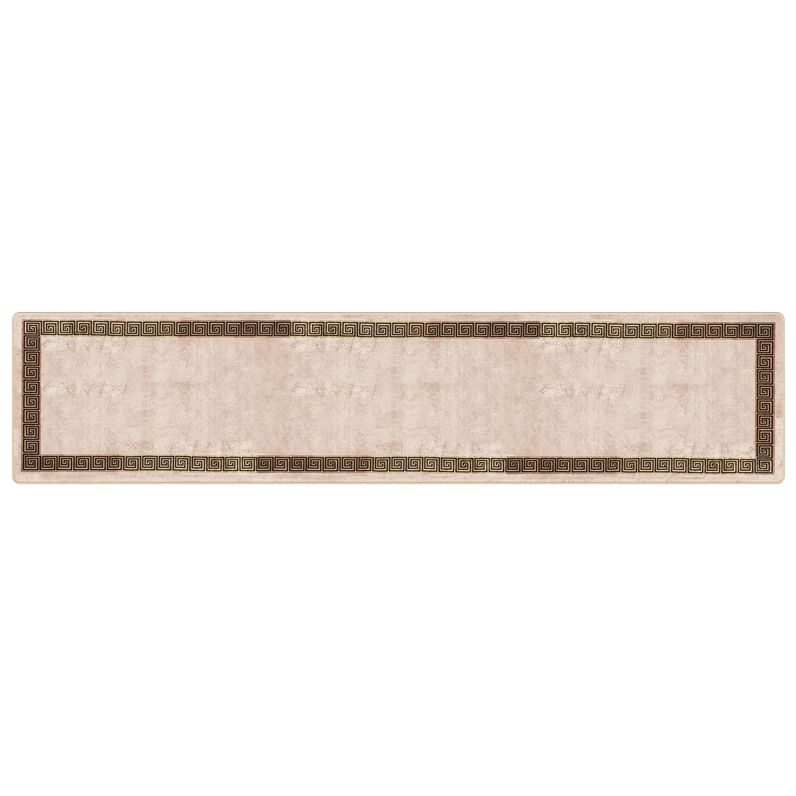 Runner Tappeto MARSA Nero 100 x 450 cm Poliestere e PVC | homemem39