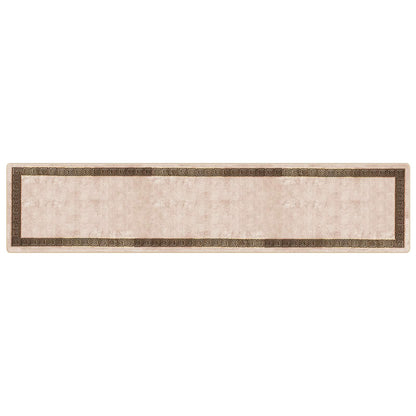 Runner Tappeto MARSA Nero 100 x 450 cm Poliestere e PVC | homemem39