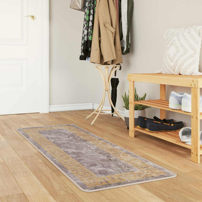 Runner Tappeto MARSA Grigio 50 x 100 cm Poliestere e PVC | homemem39