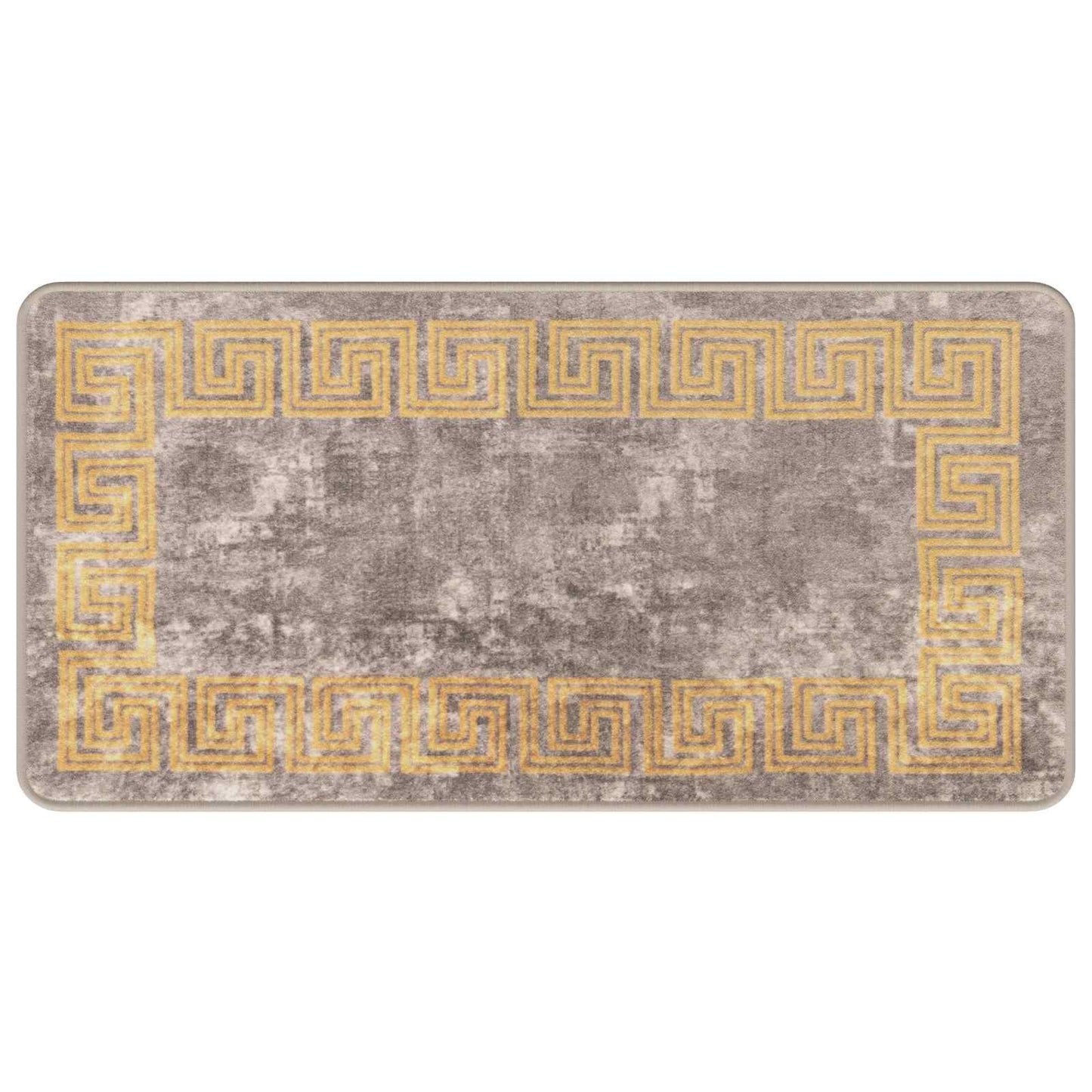 Runner Tappeto MARSA Grigio 50 x 100 cm Poliestere e PVC | homemem39