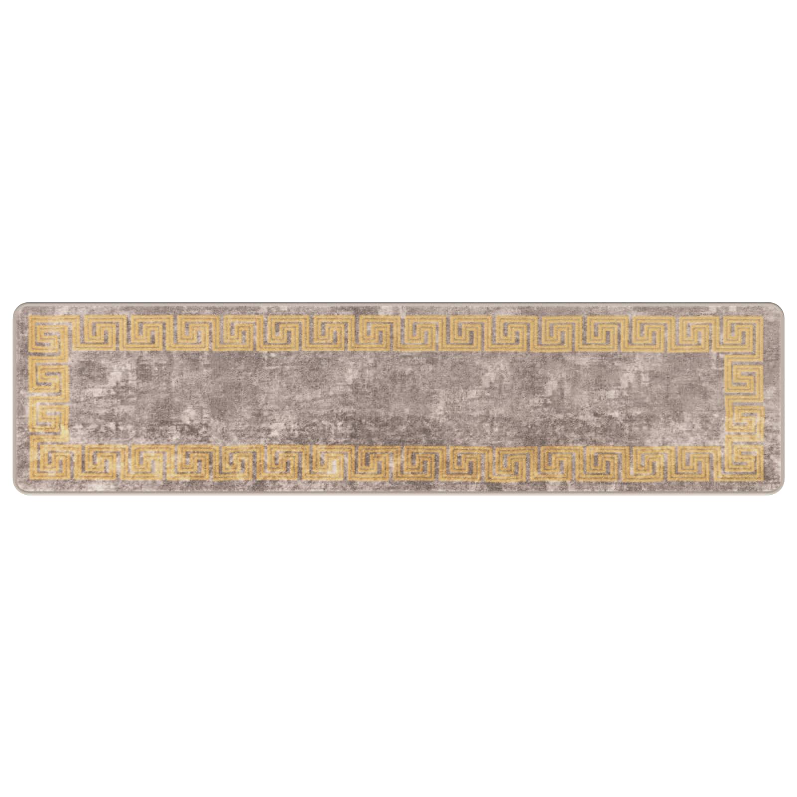 Runner Tappeto MARSA Grigio 50 x 200 cm Poliestere e PVC | homemem39