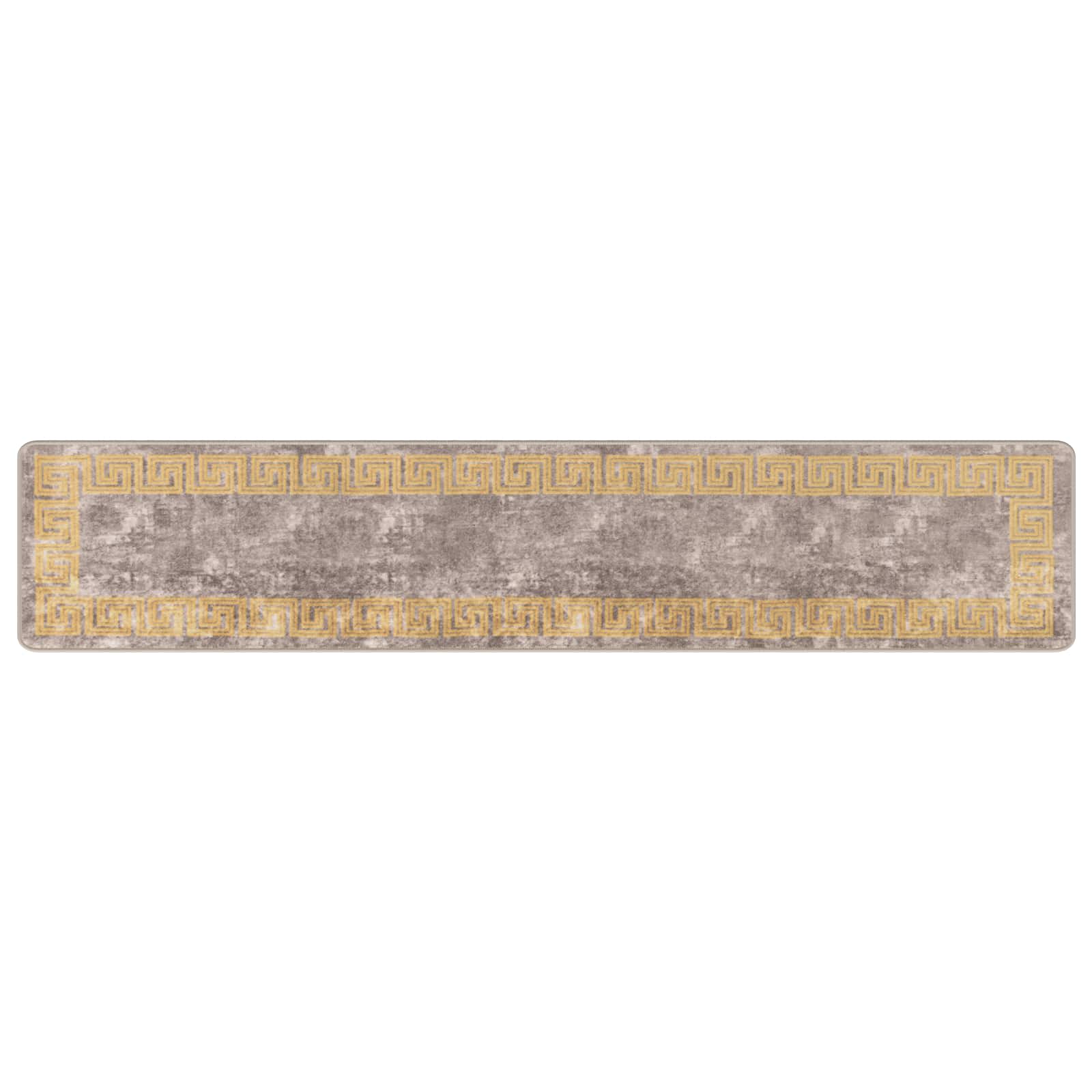 Runner Tappeto MARSA Grigio 50 x 250 cm Poliestere e PVC | homemem39