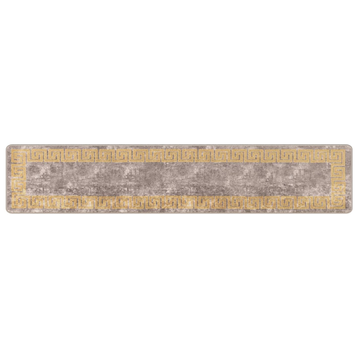 Runner Tappeto MARSA Grigio 50 x 250 cm Poliestere e PVC