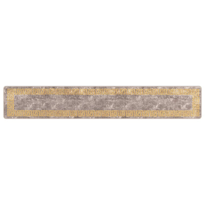 Runner Tappeto MARSA Grigio 50 x 300 cm Poliestere e PVC | homemem39