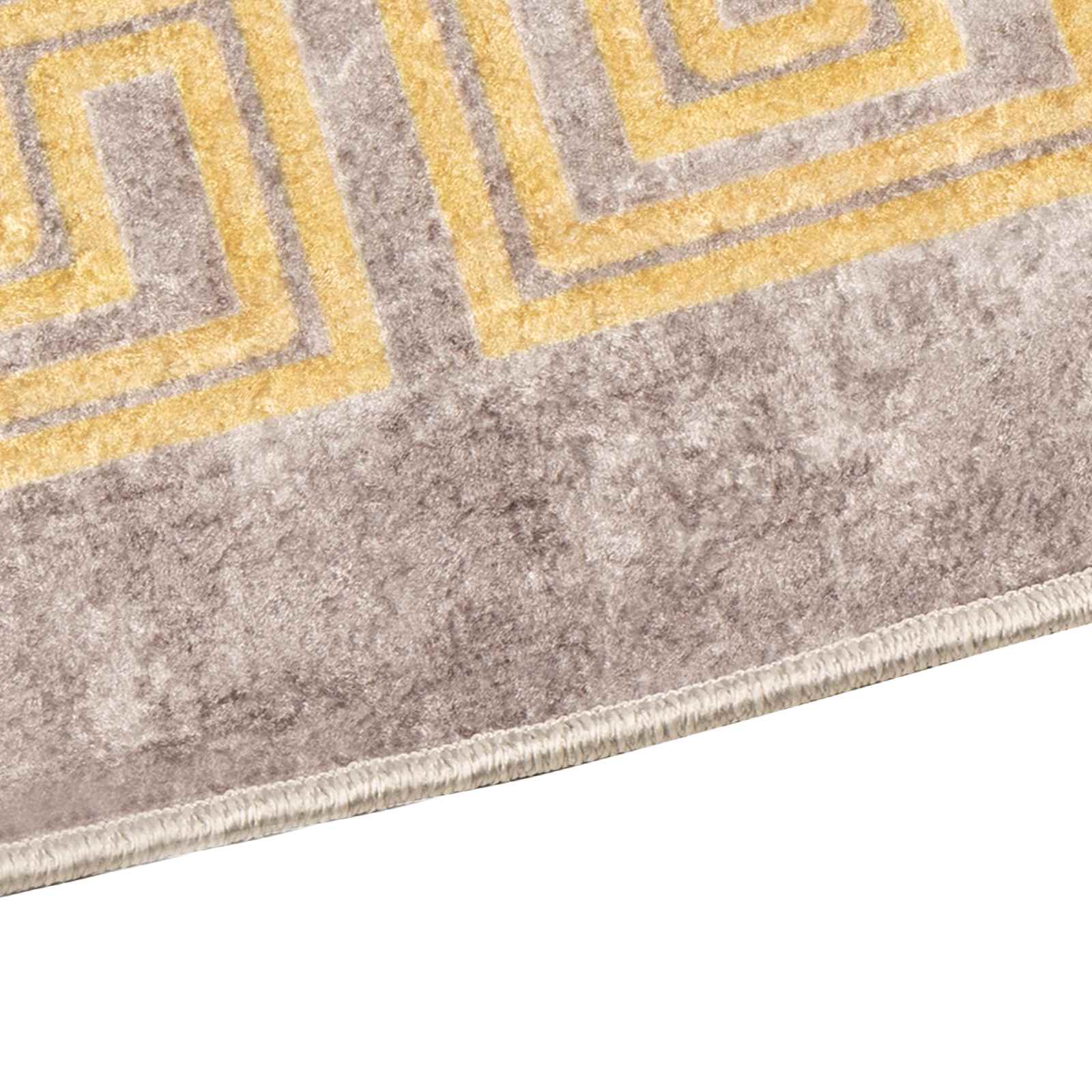 Runner Tappeto MARSA Grigio 50 x 400 cm Poliestere e PVC | homemem39