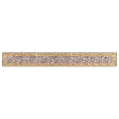 Runner Tappeto MARSA Grigio 50 x 400 cm Poliestere e PVC | homemem39