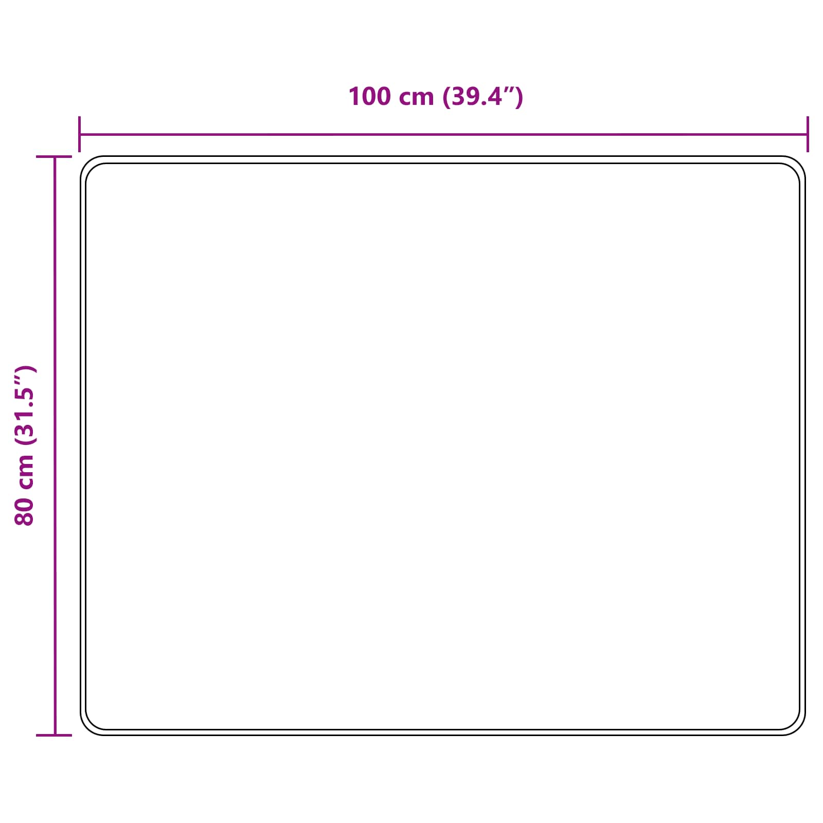 Runner Tappeto MARSA Grigio 80 x 100 cm Poliestere e PVC | homemem39