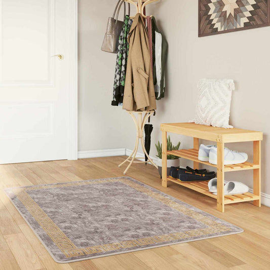 Runner Tappeto MARSA Grigio 80 x 200 cm Poliestere e PVC | homemem39