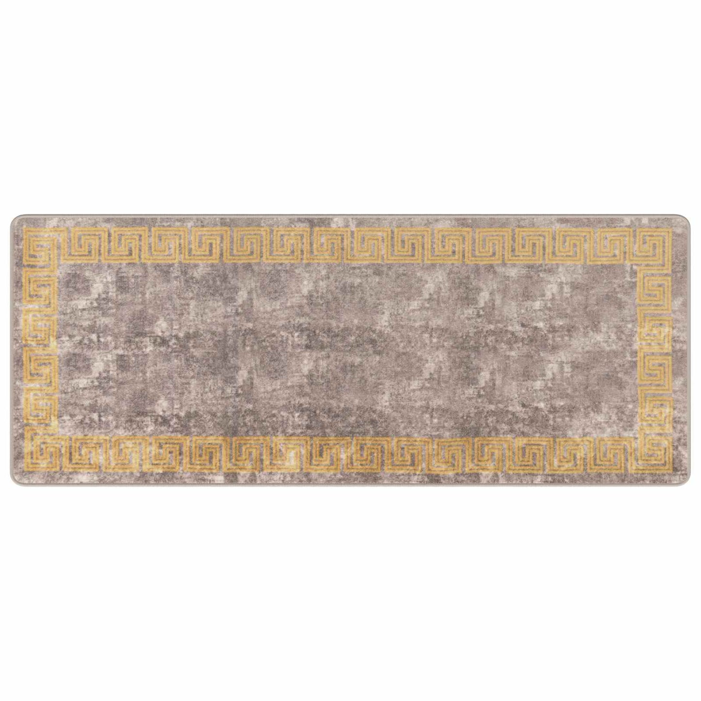 Runner Tappeto MARSA Grigio 80 x 200 cm Poliestere e PVC