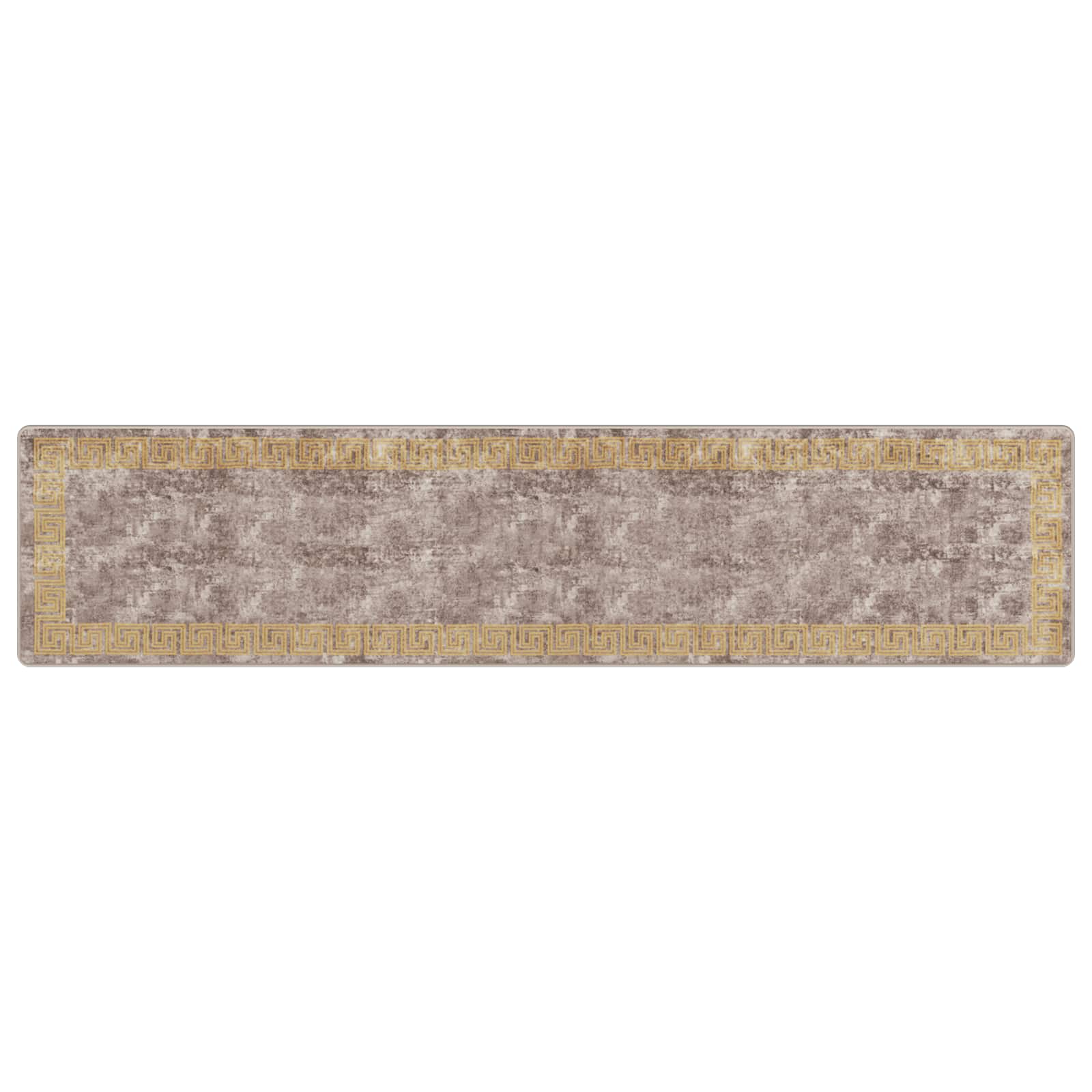 Runner Tappeto MARSA Grigio 80 x 350 cm Poliestere e PVC | homemem39