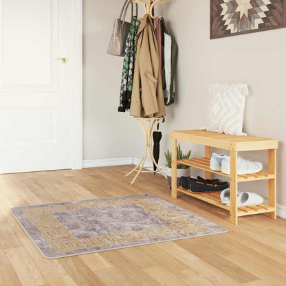 Runner Tappeto MARSA Grigio 100 x 100 cm Poliestere e PVC | homemem39
