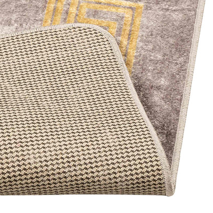 Runner Tappeto MARSA Grigio 100 x 150 cm Poliestere e PVC | homemem39