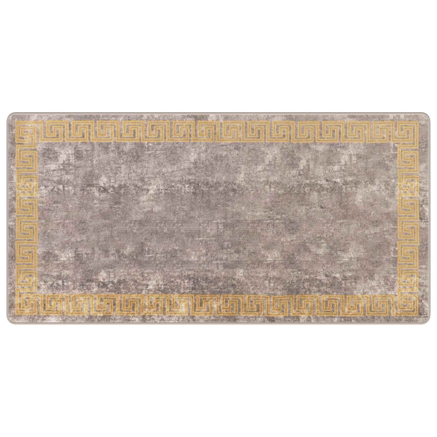 Runner Tappeto MARSA Grigio 100 x 200 cm Poliestere e PVC | homemem39