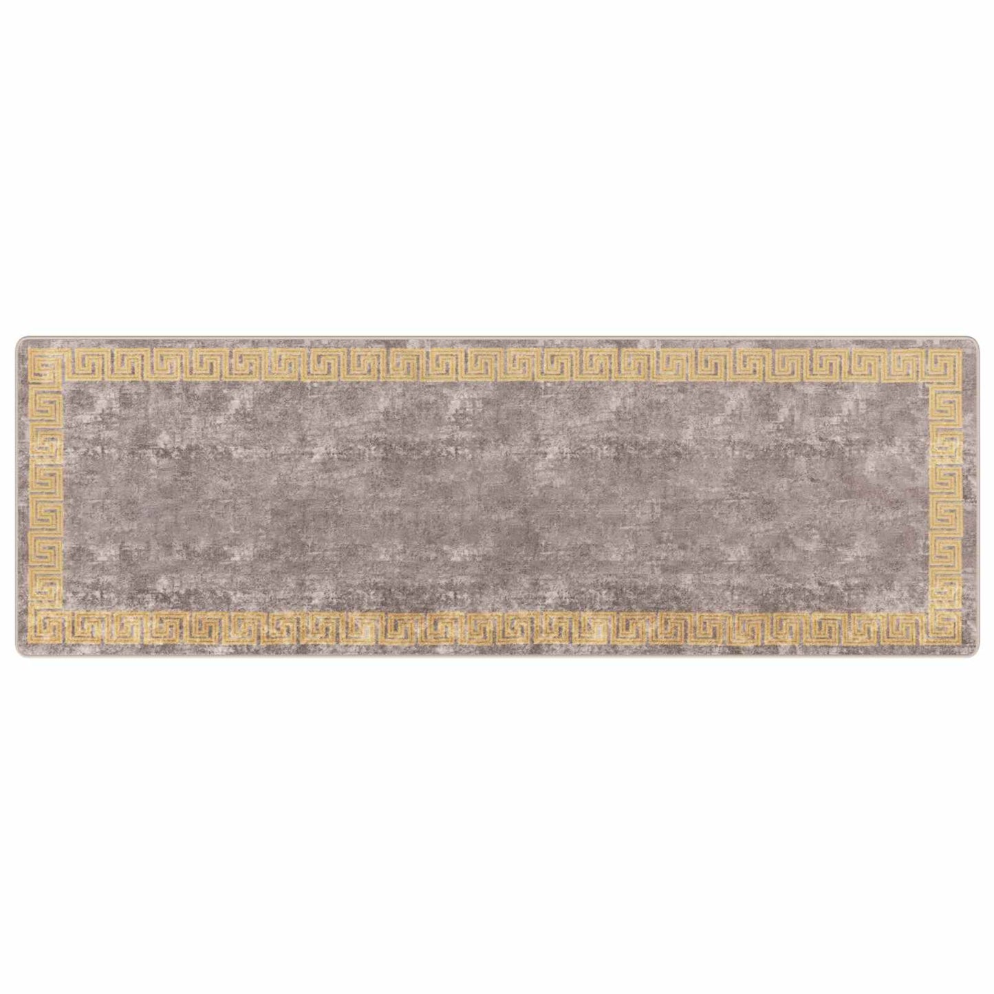 Runner Tappeto MARSA Grigio 100 x 300 cm Poliestere e PVC | homemem39