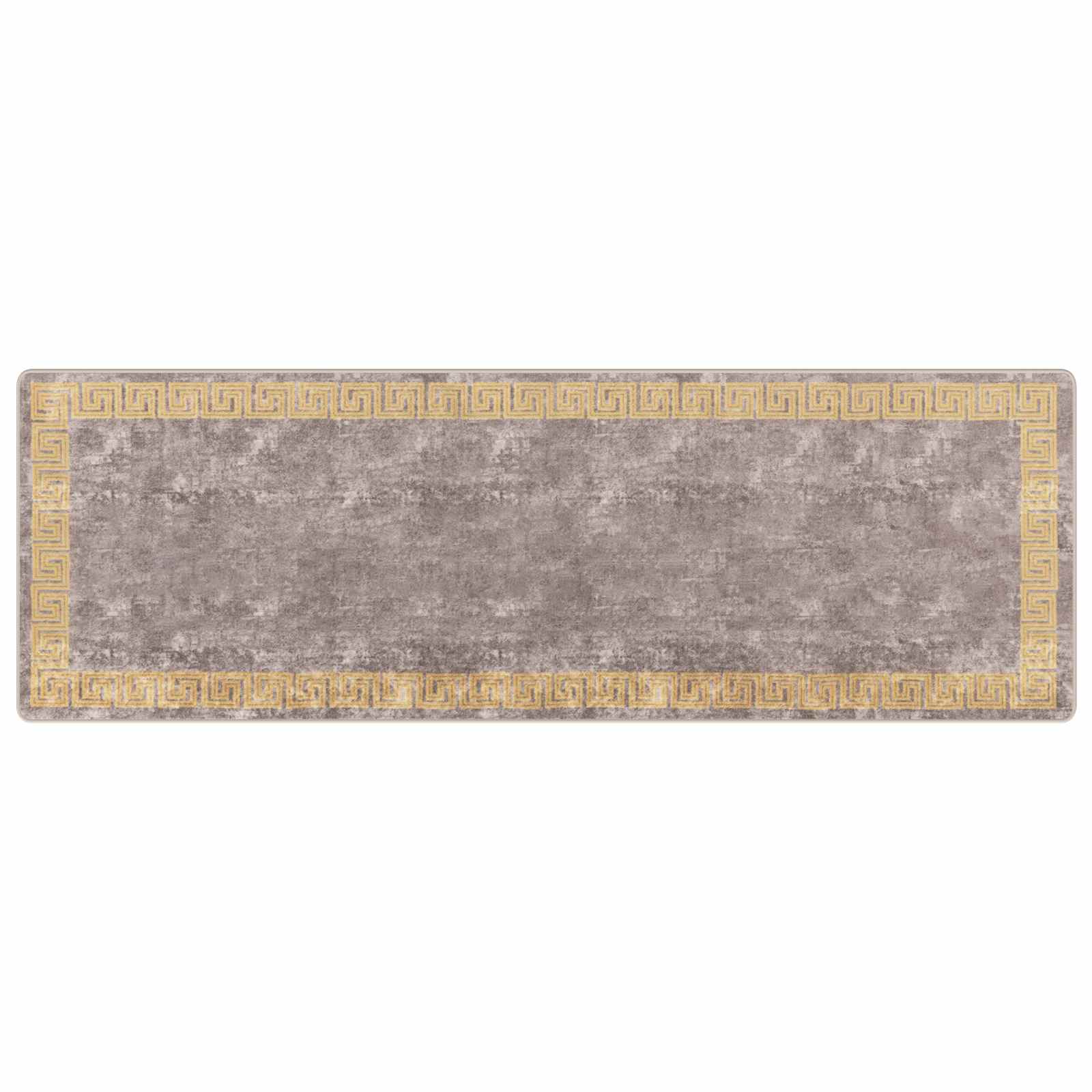 Runner Tappeto MARSA Grigio 100 x 300 cm Poliestere e PVC | homemem39