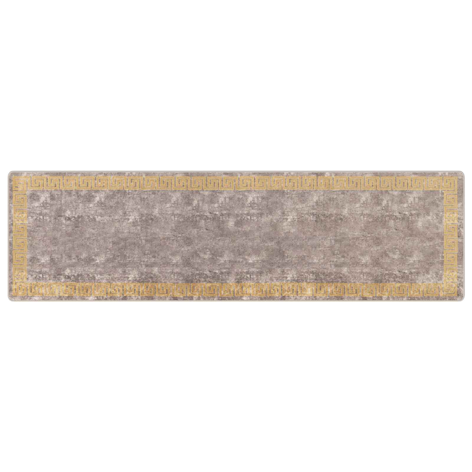 Runner Tappeto MARSA Grigio 100 x 350 cm Poliestere e PVC | homemem39