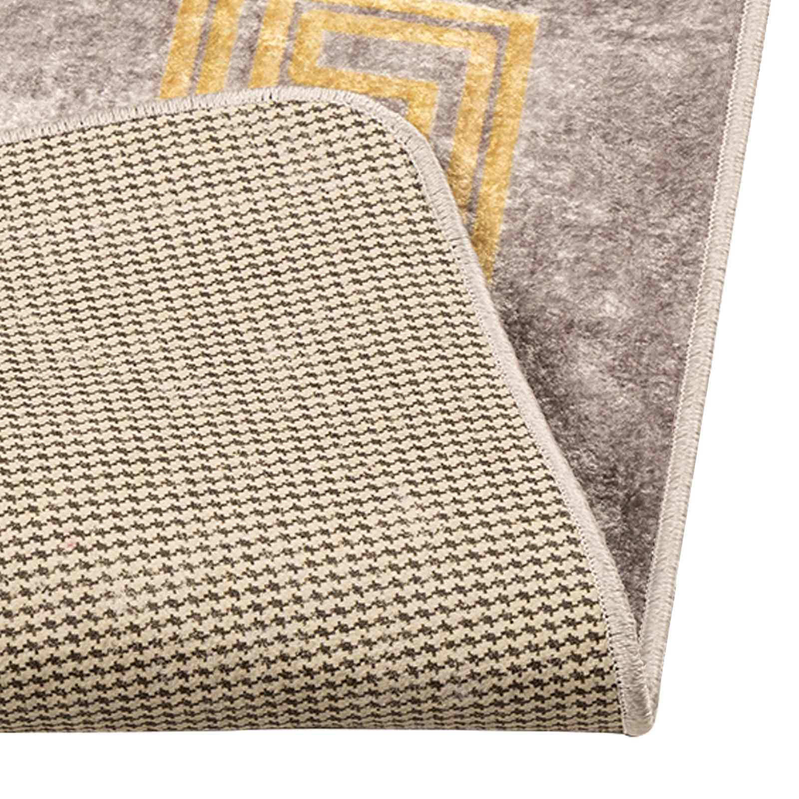Runner Tappeto MARSA Grigio 100 x 400 cm Poliestere e PVC | homemem39