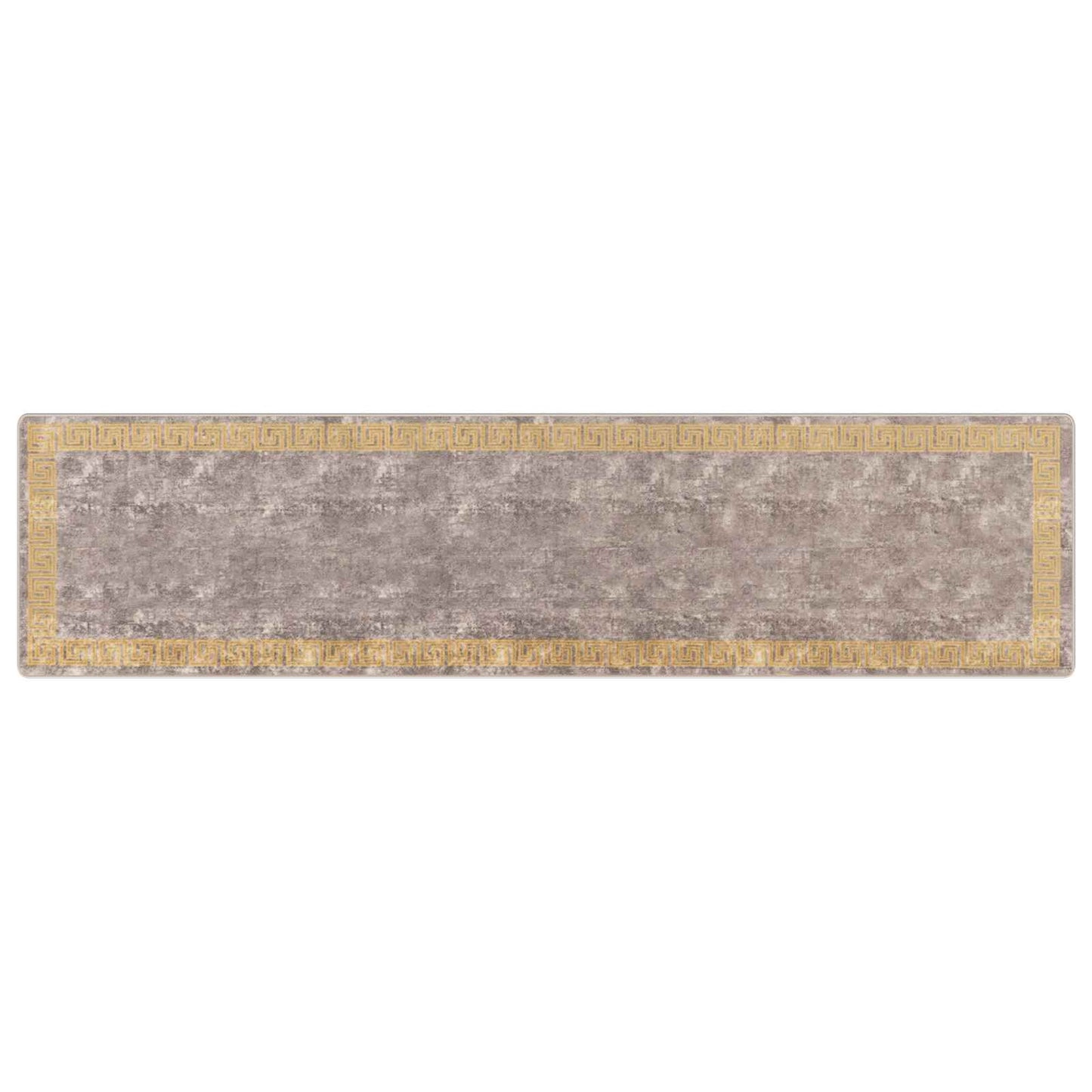 Runner Tappeto MARSA Grigio 100 x 400 cm Poliestere e PVC | homemem39