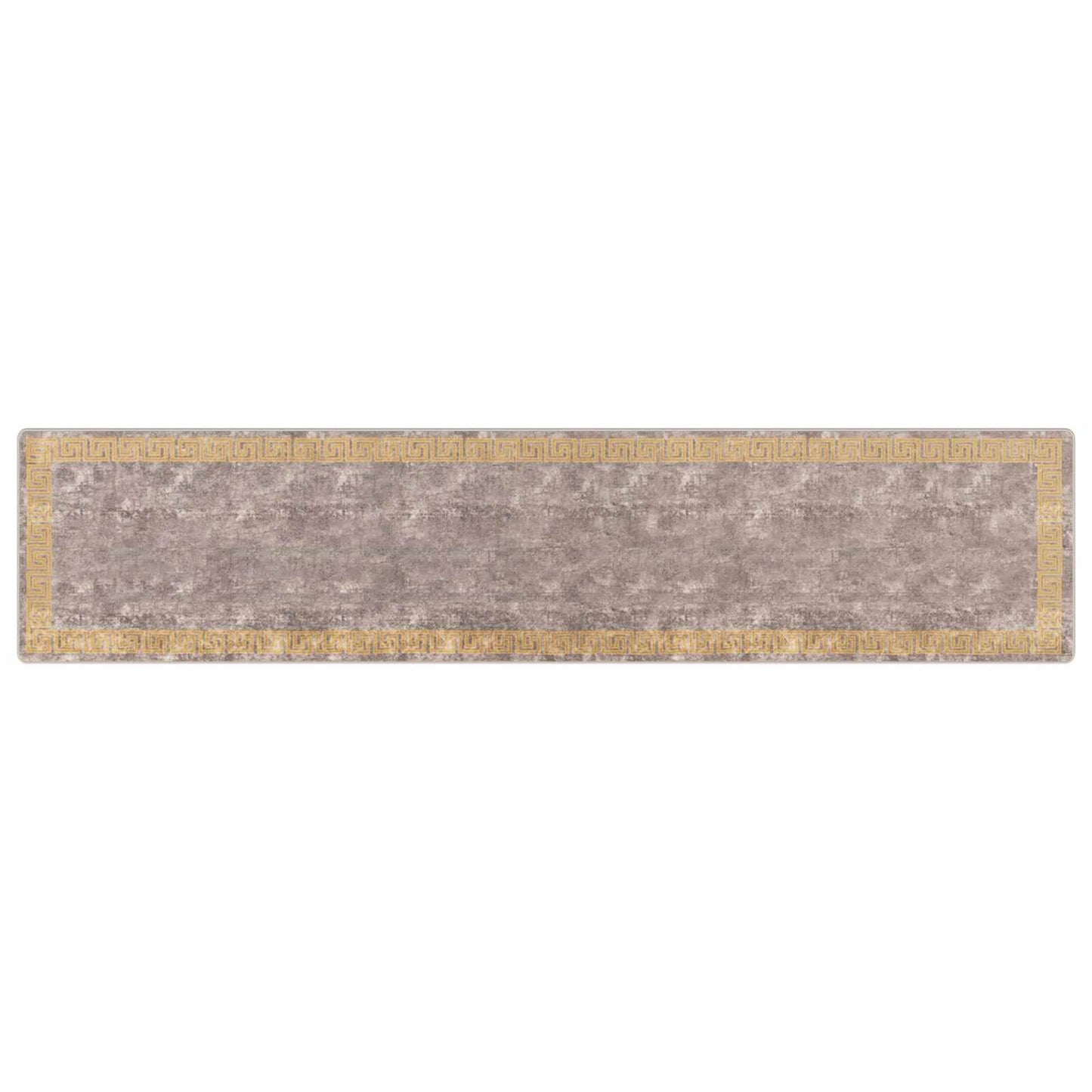 Runner Tappeto MARSA Grigio 100 x 450 cm Poliestere e PVC | homemem39