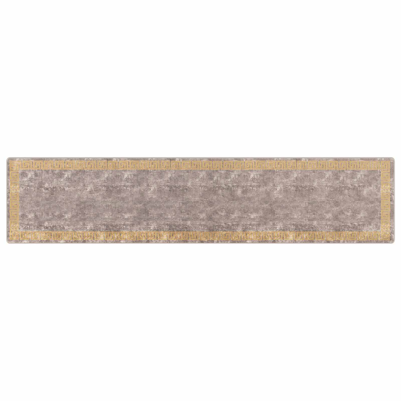 Runner Tappeto MARSA Grigio 100 x 450 cm Poliestere e PVC | homemem39