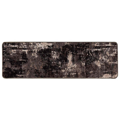 Runner Tappeto MARSA Nero 50 x 400 cm Poliestere e PVC | homemem39