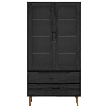Armadio in Vetro Nero 90 x 35 x 175 cm | homemem39