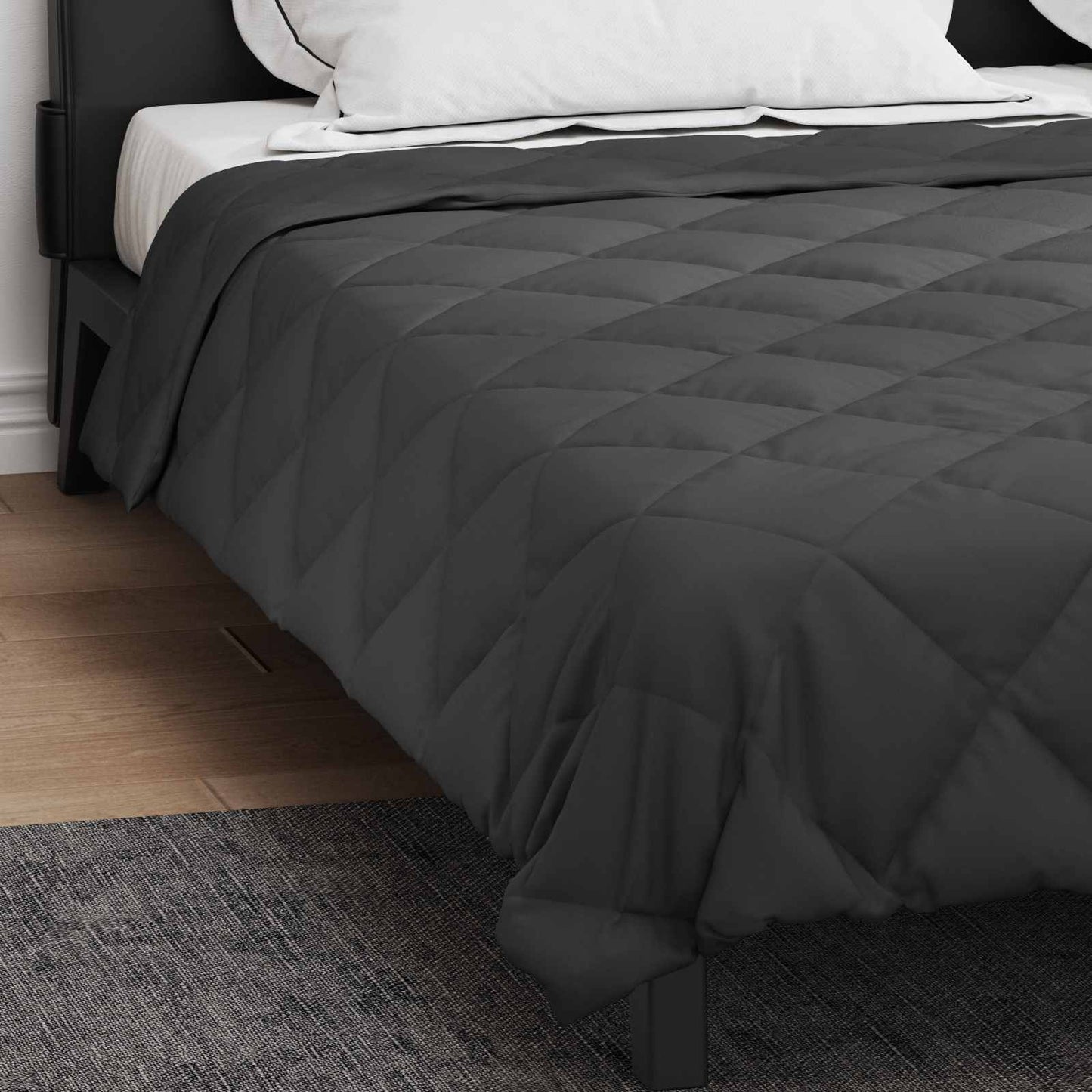 Duvet Estivo Antracite 200 x 200 cm Microfibra | homemem39