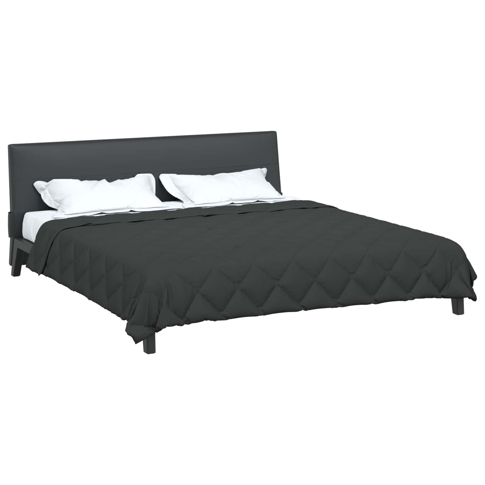 Duvet Estivo Antracite 200 x 200 cm Microfibra | homemem39