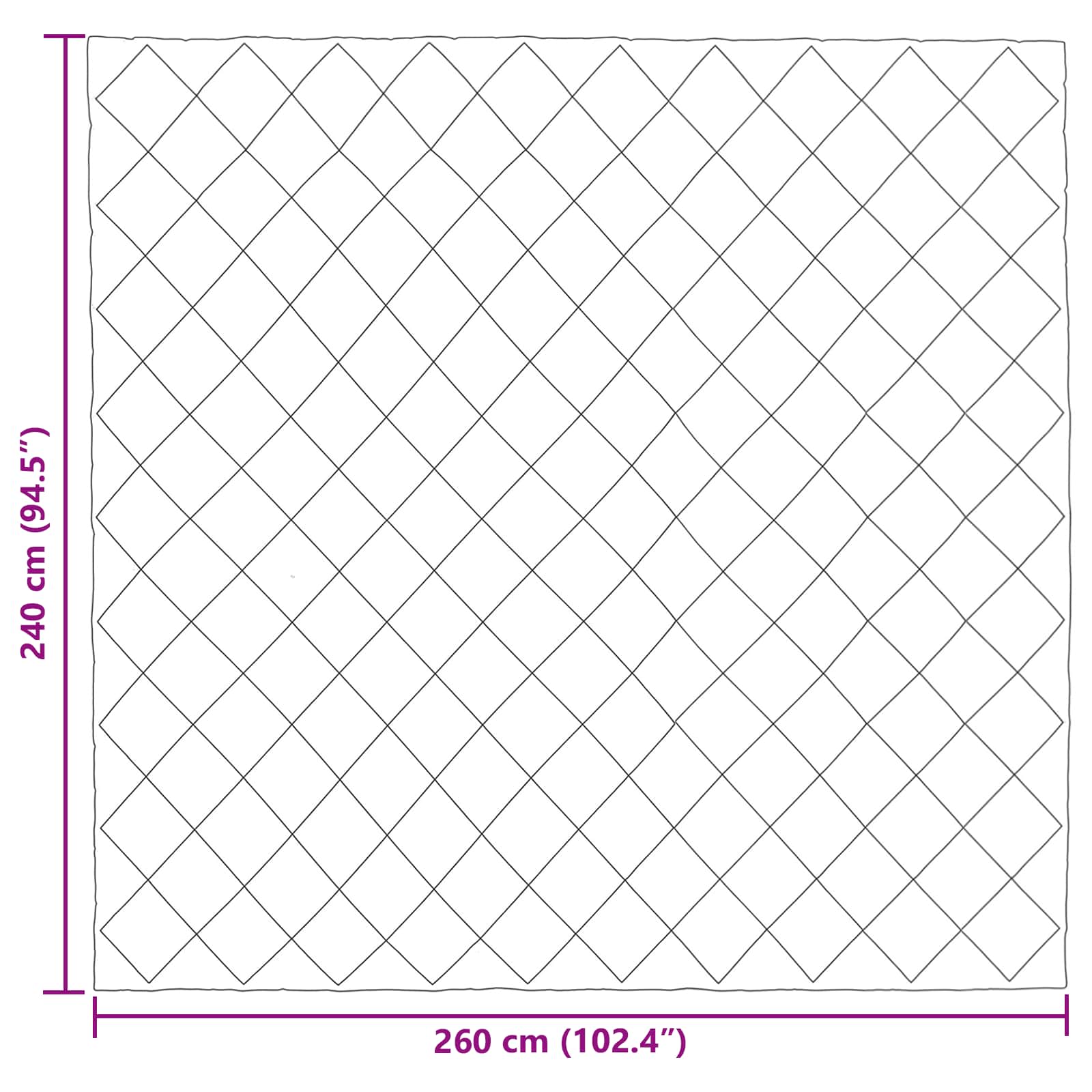 Duvet Estivo Antracite 240 x 260 cm Microfibra | homemem39