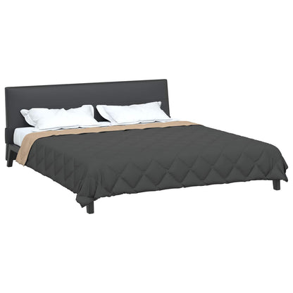 Duvet Estivo Antracite e Talpa 220 x 260 cm Microfibra