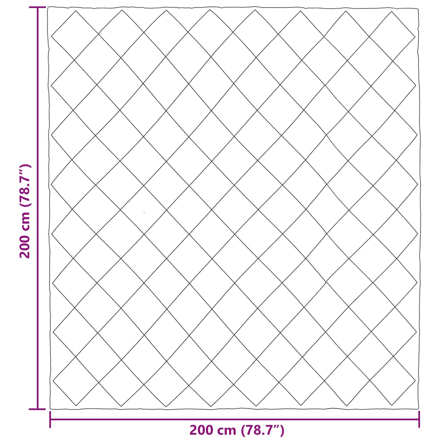 Duvet Estivo Nero 200 x 200 cm Microfibra