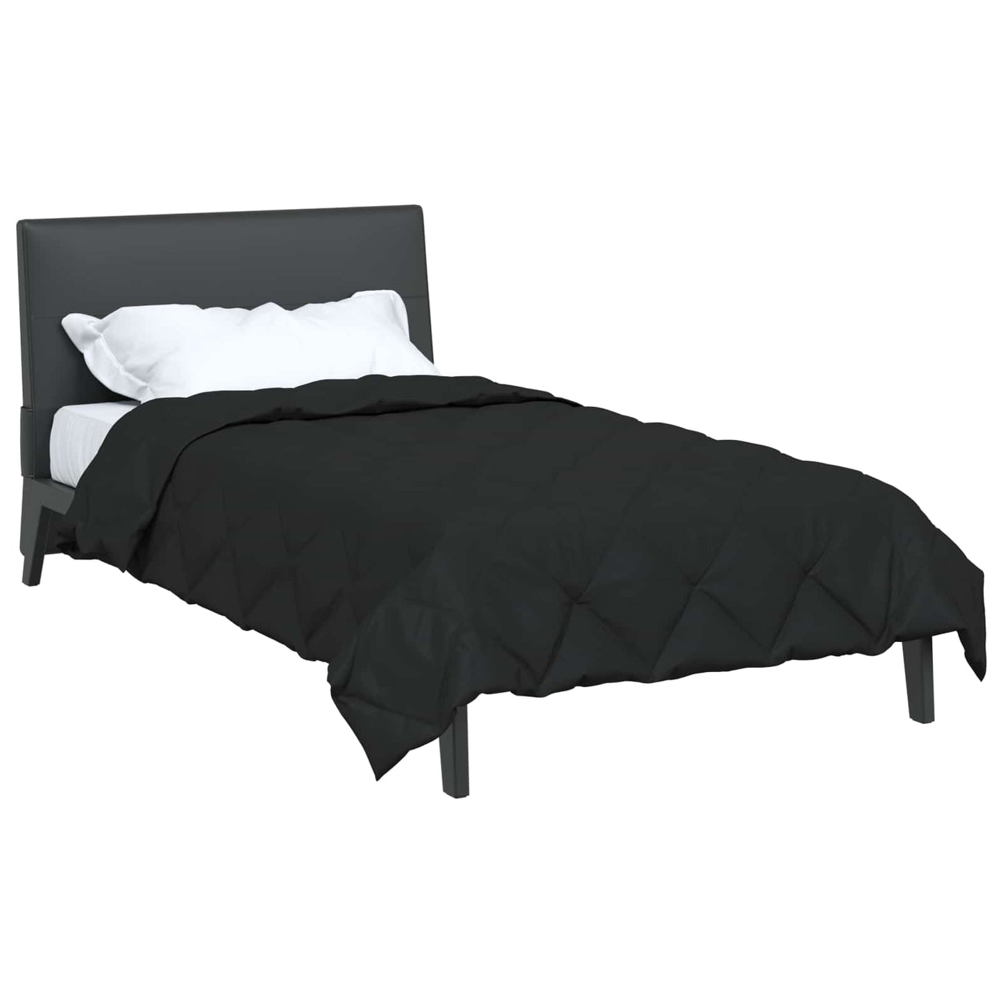 Duvet Estivo Nero 220 x 135 cm Microfibra | homemem39