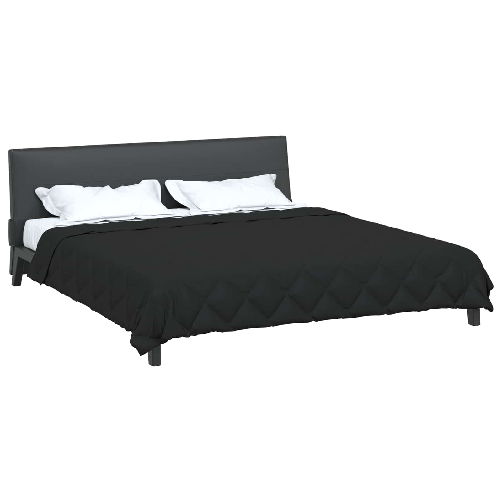 Duvet Estivo Nero 220 x 240 cm Microfibra | homemem39