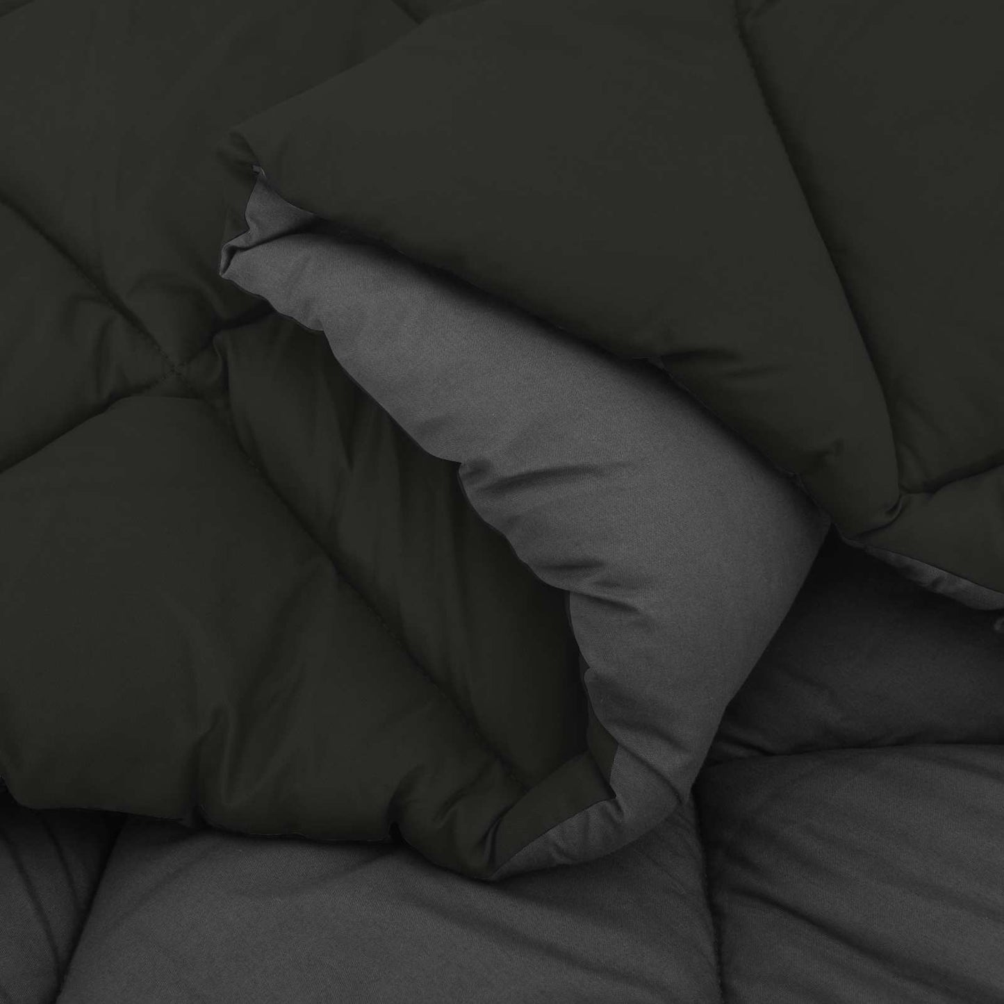 Duvet Estivo Nero e antracite 200 x 200 cm Microfibra | homemem39