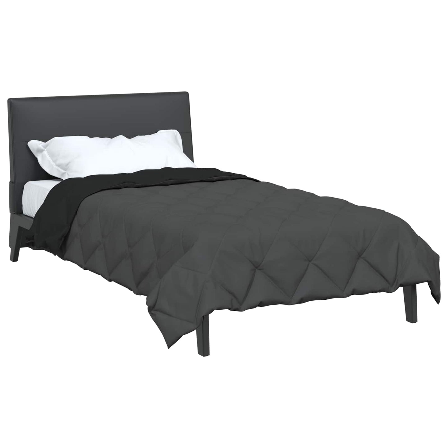 Duvet Estivo Nero e antracite 220 x 135 cm Microfibra | homemem39