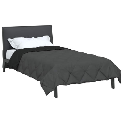 Duvet Estivo Nero e antracite 220 x 135 cm Microfibra | homemem39
