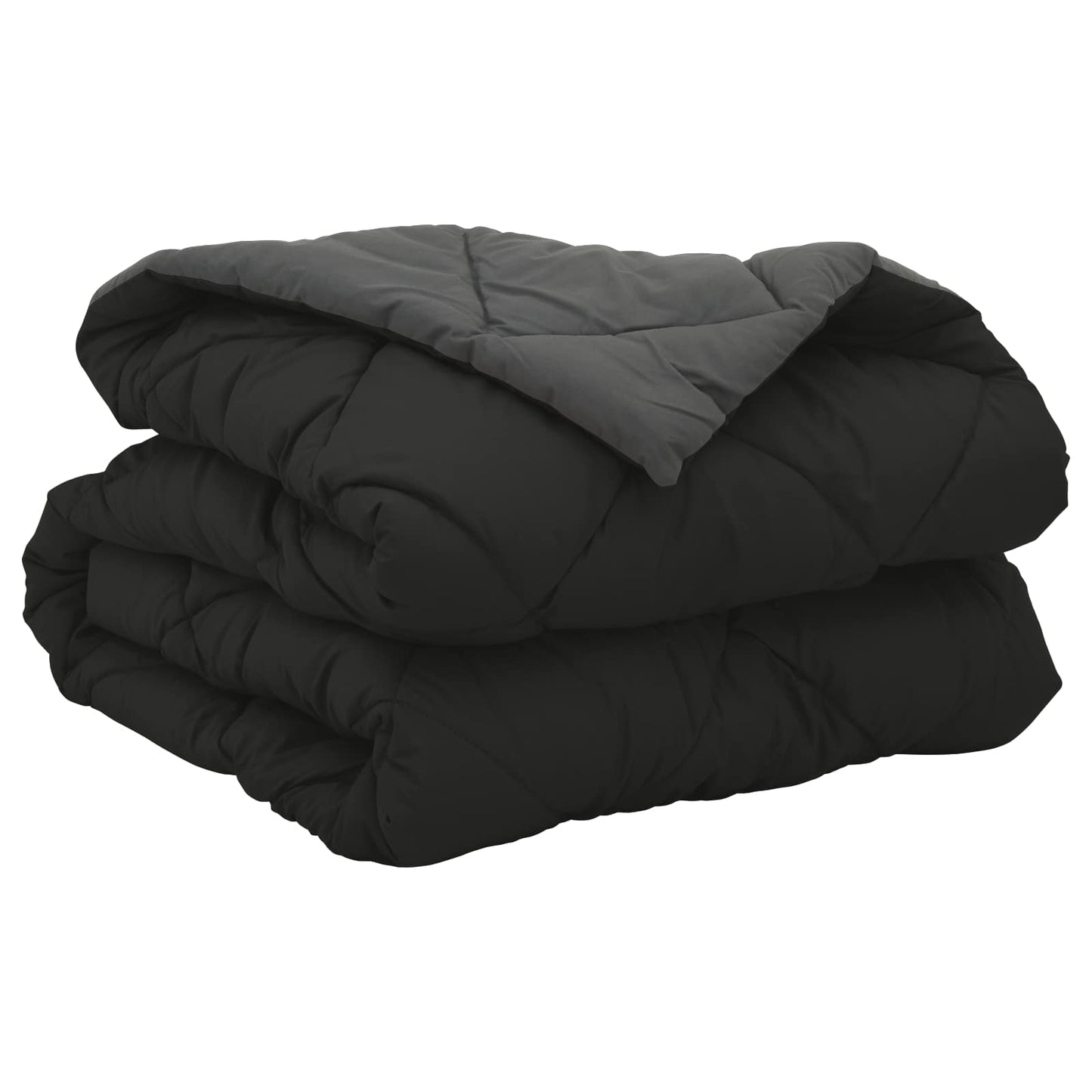 Duvet Estivo Nero e antracite 220 x 155 cm Microfibra