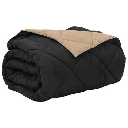 Duvet Estivo Nero e Talpa 220 x 260 cm Microfibra