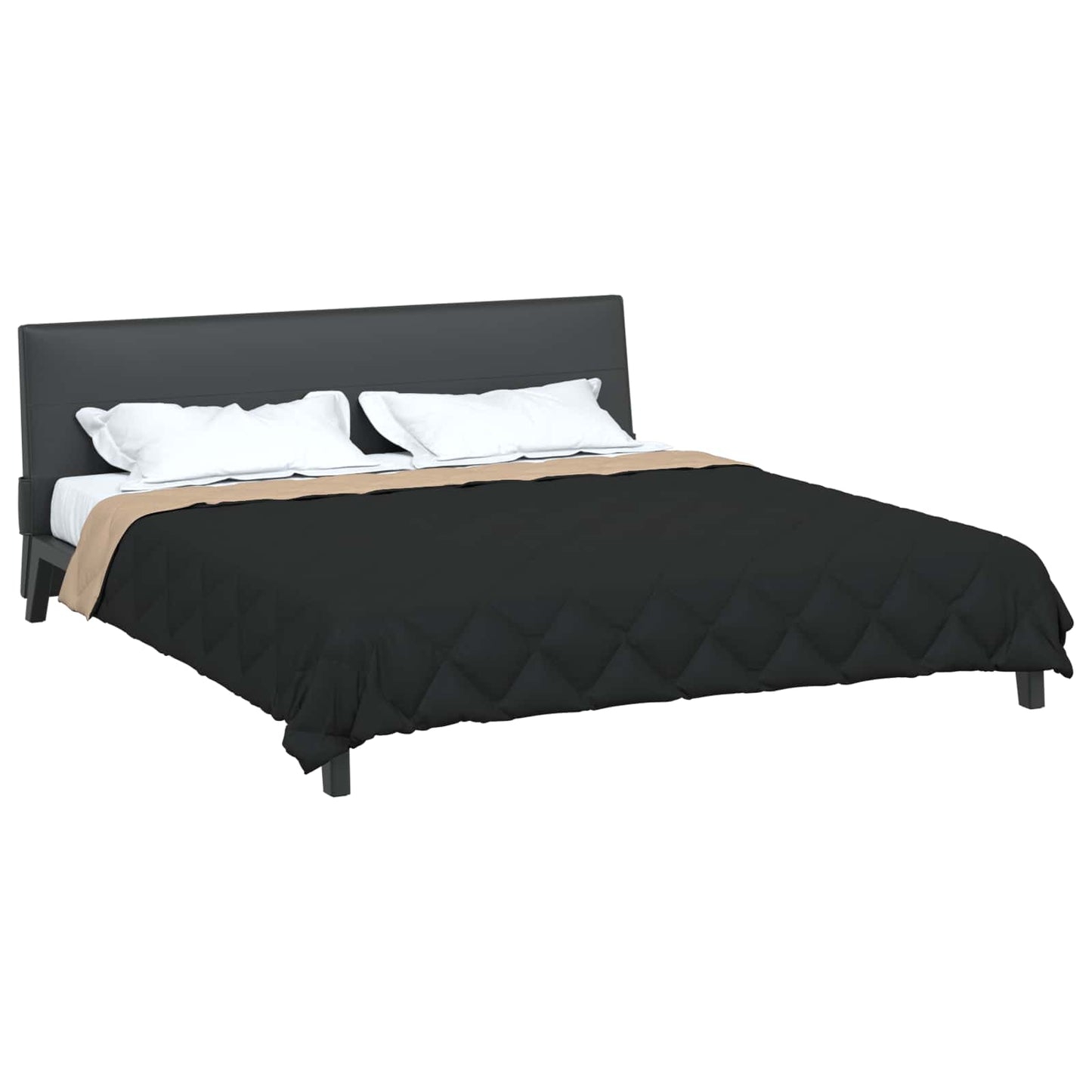 Duvet Estivo Nero e Talpa 240 x 260 cm Microfibra