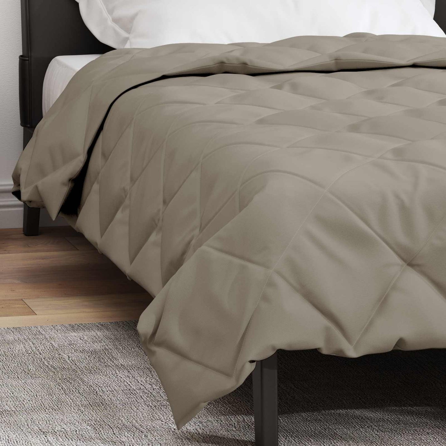 Duvet Estivo Grigio chiaro 220 x 140 cm Microfibra