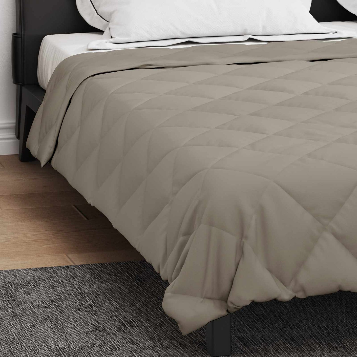 Duvet Estivo Grigio chiaro 220 x 240 cm Microfibra