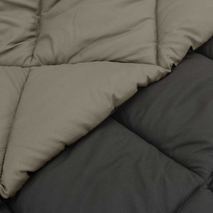 Duvet Estivo Grigio chiaro e Antracite 200 x 135 cm Microfibra