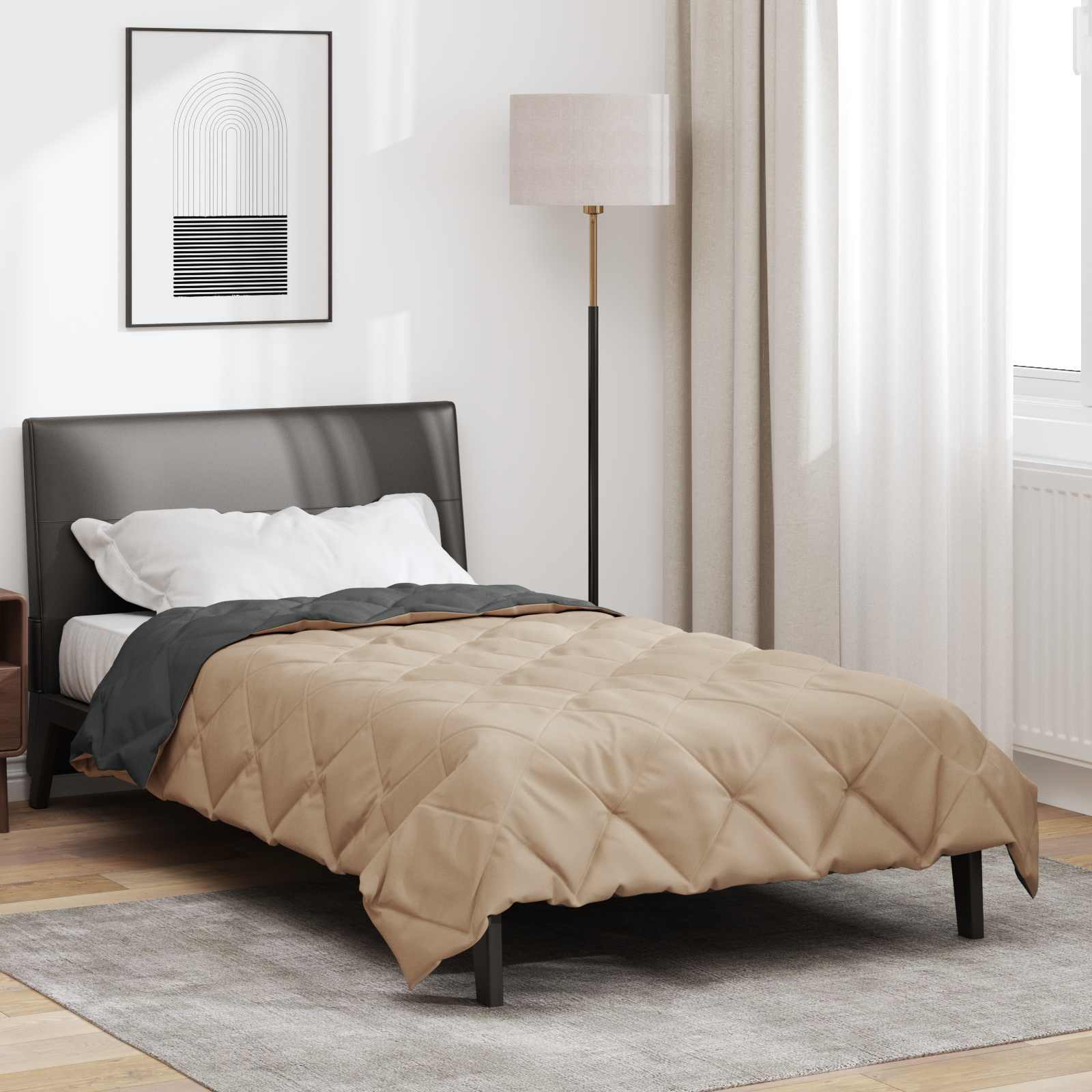 Piumone Completo Annuale Antracite e Talpa 155 x 220 cm | homemem39