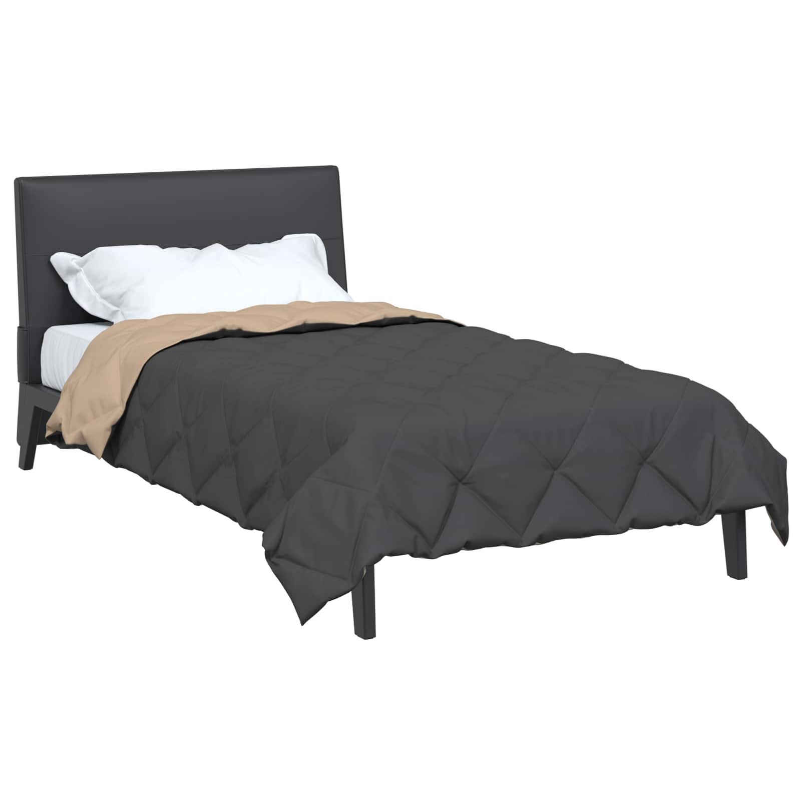 Piumone Completo Annuale Antracite e Talpa 155 x 220 cm | homemem39