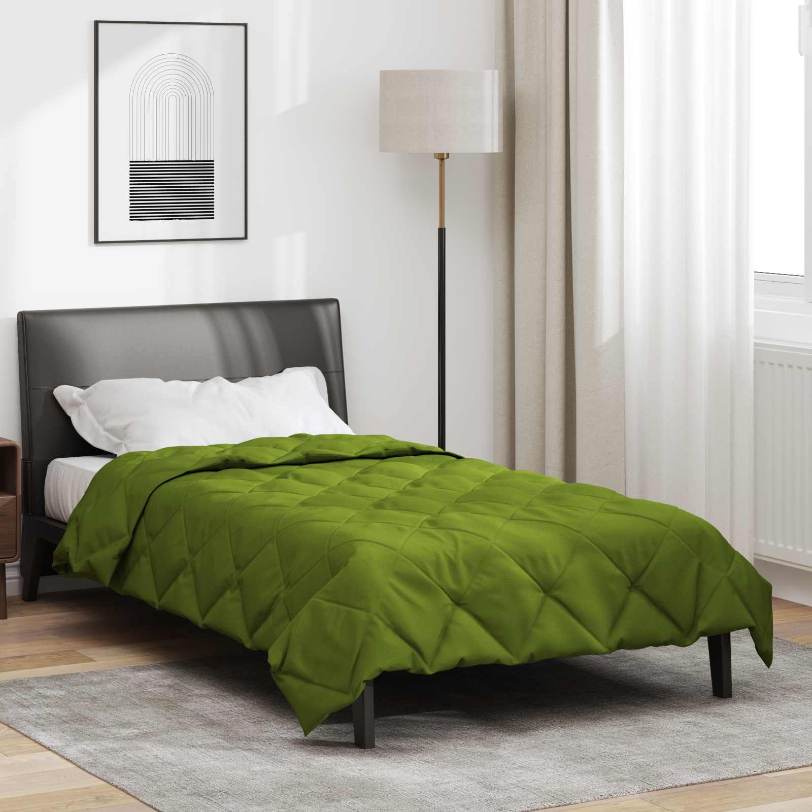 Piumone Completo Annuale Verde 140 x 200 cm Microfibra | homemem39
