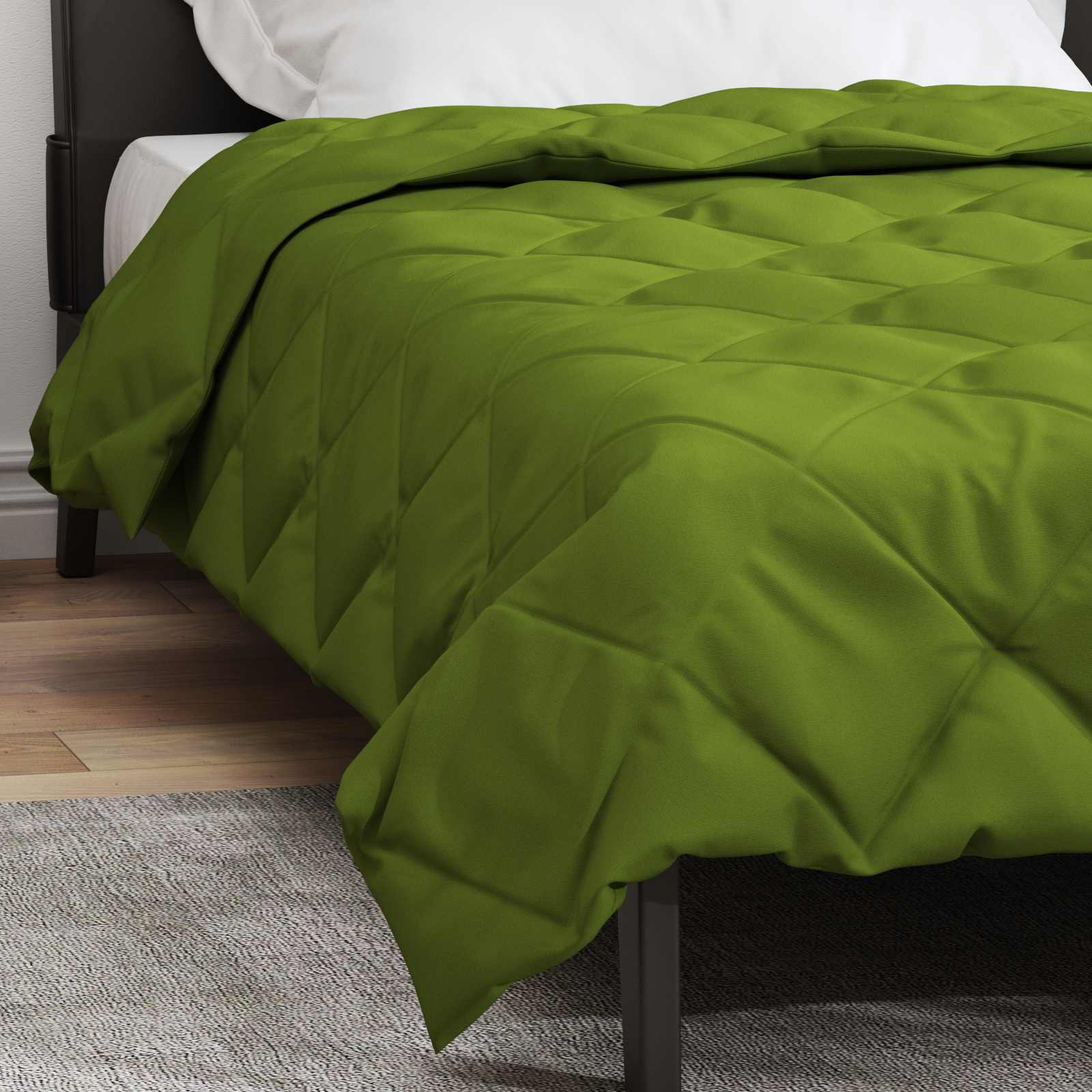Piumone Completo Annuale Verde 140 x 220 cm Microfibra | homemem39