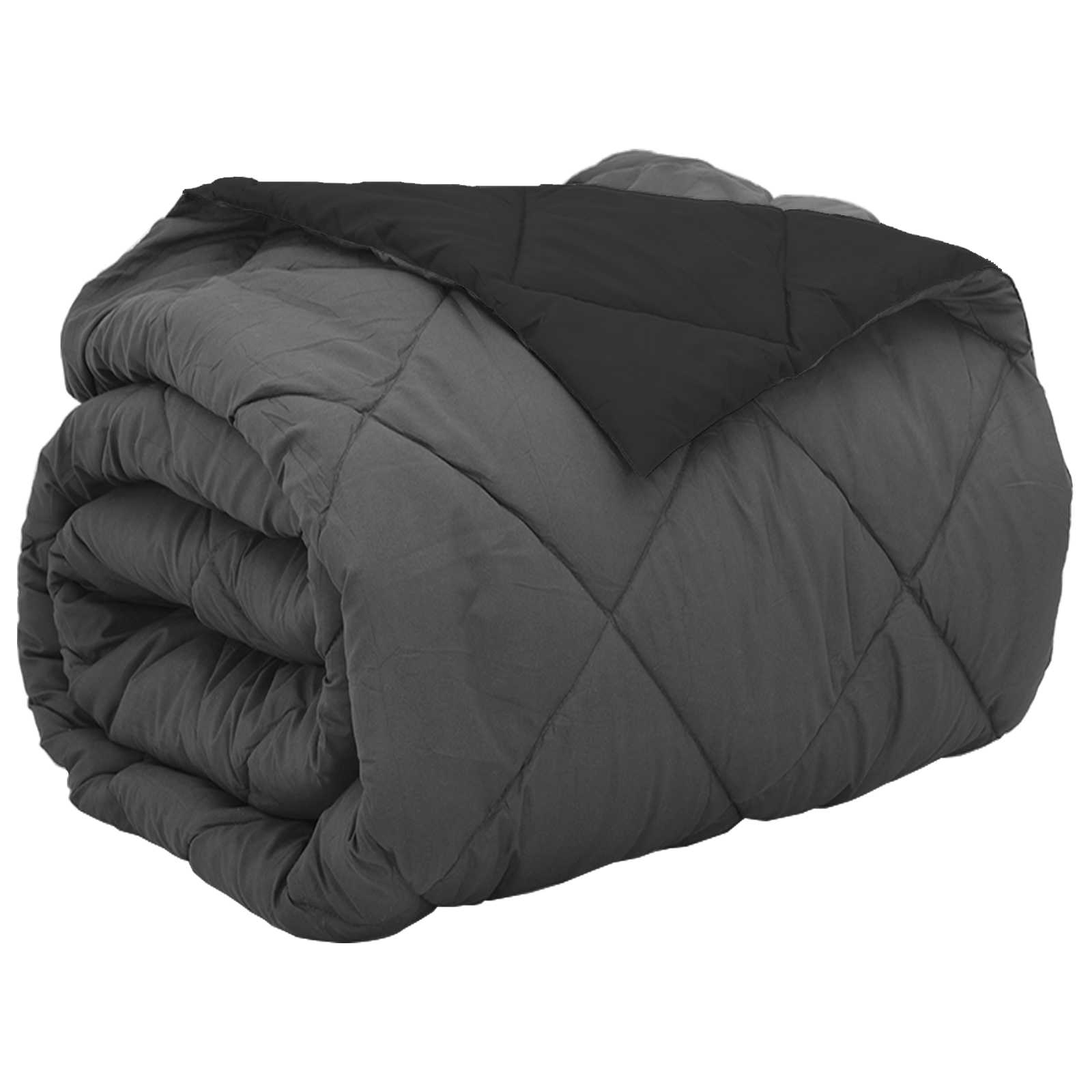 Piumone Completo Annuale Nero e antracite 220 x 200 cm | homemem39