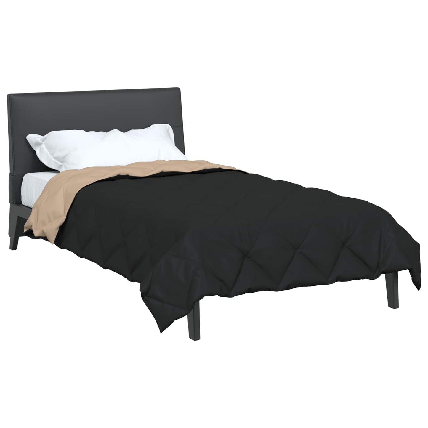 Piumone Completo Annuale Nero e Talpa 140 x 200 cm Microfibra | homemem39